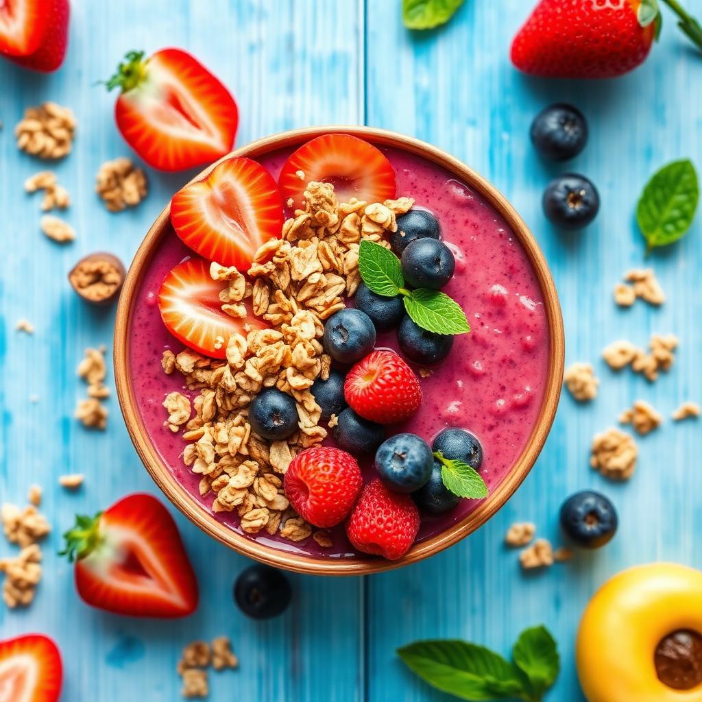 Açaí bowl with berries
